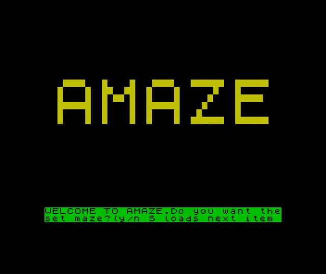 A-Maze [needs tape load]