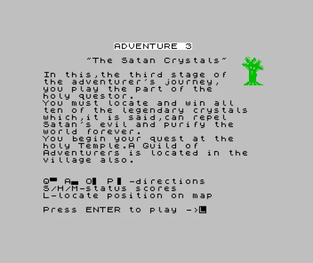 Adventure 3 - The Satan Crystals [128K]