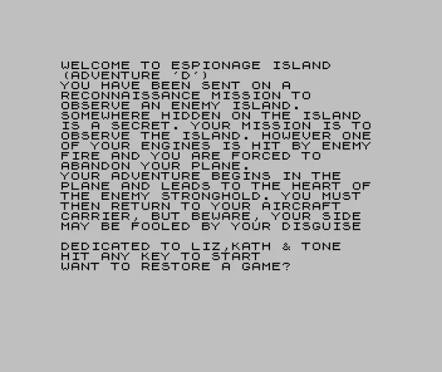 Adventure D - Espionage Island [a7]