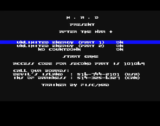 After the War (1989)(Dinamic)[cr QTX][t +3 MAD][a2]