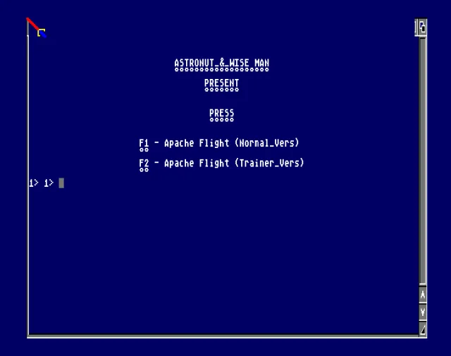 Apache Flight (1992)(Atlantis)[cr CSL][h Astronut Wise Man][t +2 ATX]