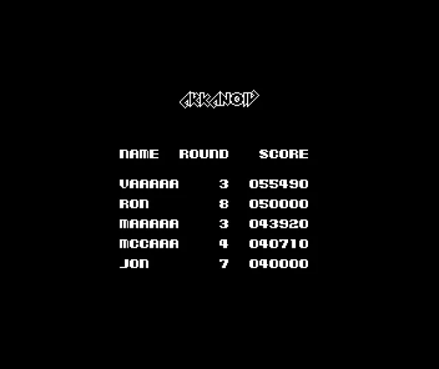 Arkanoid II - Revenge of Doh [t][a]