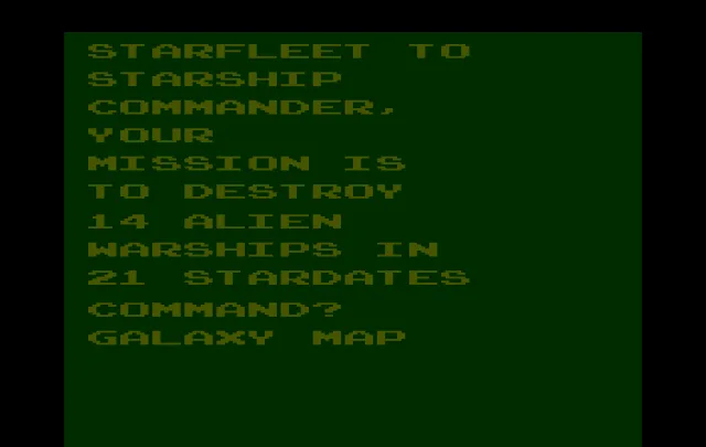 Atari 2600: Stellar Track