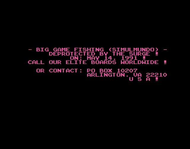 Big Game Fishing (1991)(Simulmondo)(IT)[cr QTX]