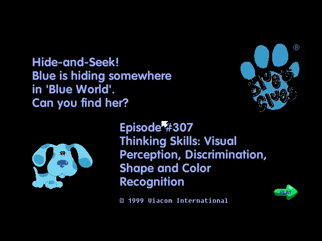 Blue's Clues - Hide and Seek