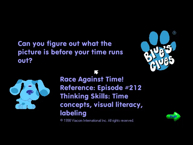 Blue's Clues - Race Against Time
