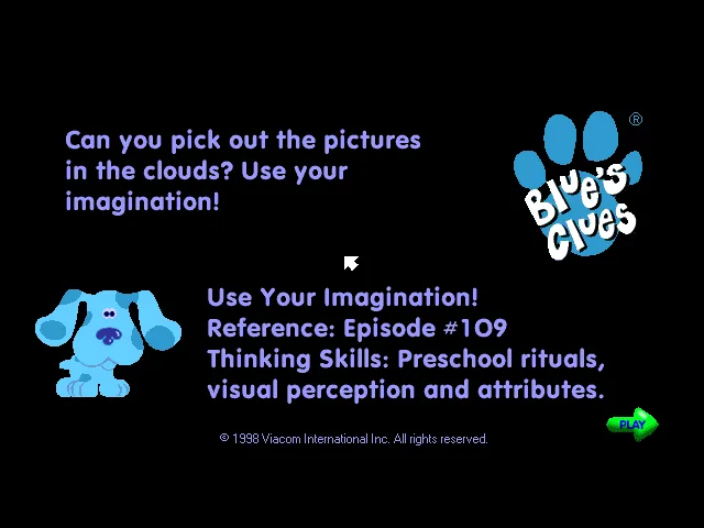Blue's Clues - Use Your Imagination!