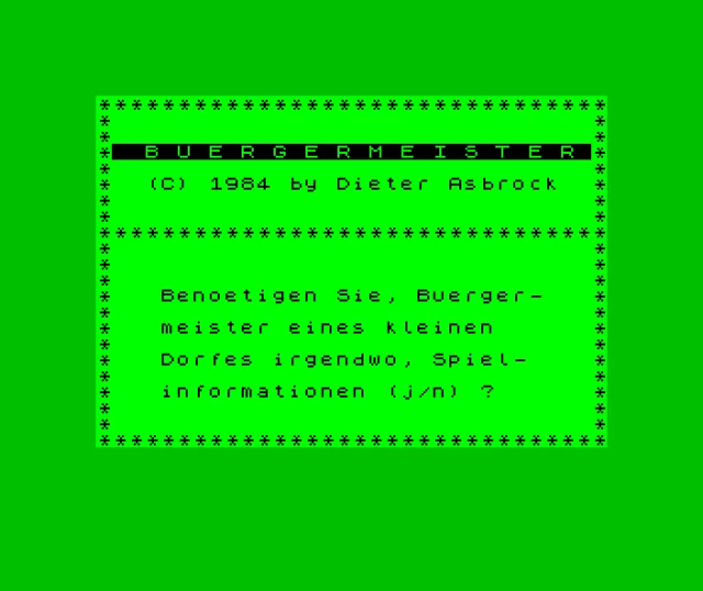 Buergermeister