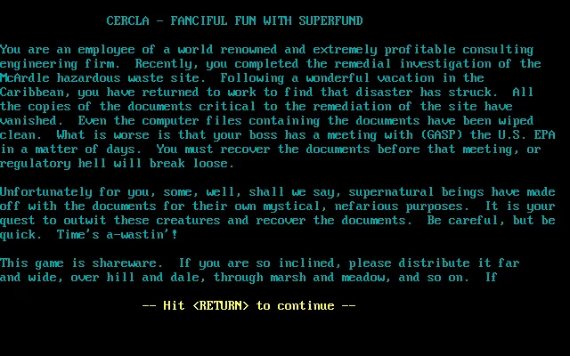 CERCLA: Fanciful Fun with Superfund