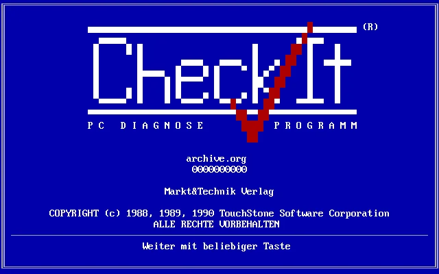 CheckIt 3.0 - PC Diagnose Programm