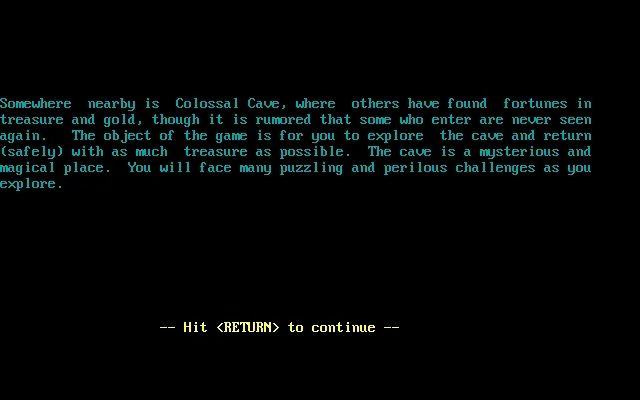 Colossal Cave [AGT port v1.4]