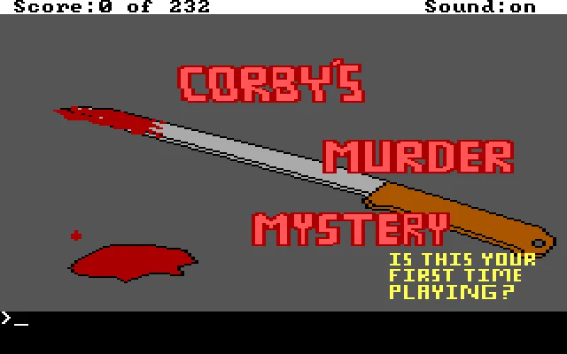Corby's Murder Mystery