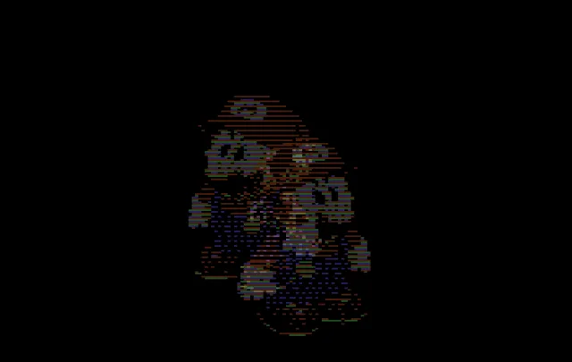 Demo Image Series #14 Two Marios (4K Interleaved Chronocolour Vertical Movement) (2003) (Andrew e)