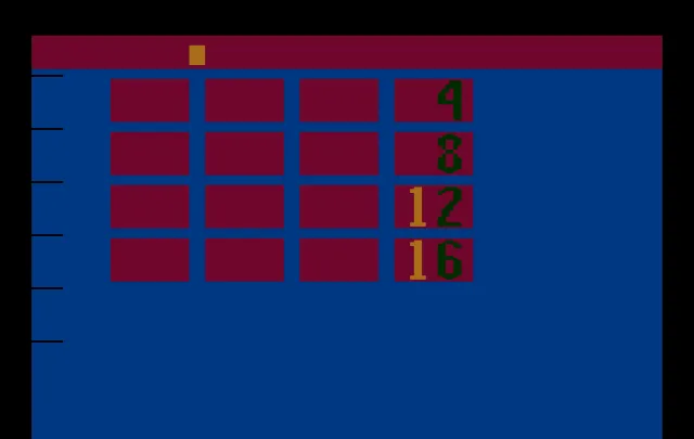 Game of 2600 Concentration, A (A Game of Concentration Hack) (2004) (Brett Gladson)