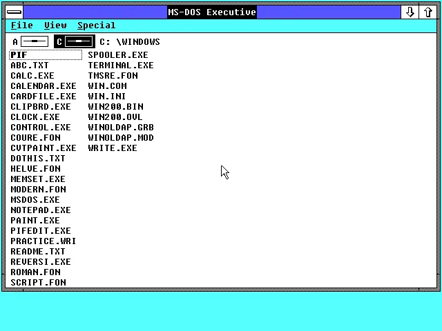 Microsoft Windows/286 2.1 (emulation)