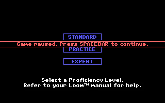 MS-DOS: LOOM (EGA Graphics and SoundBlaster)