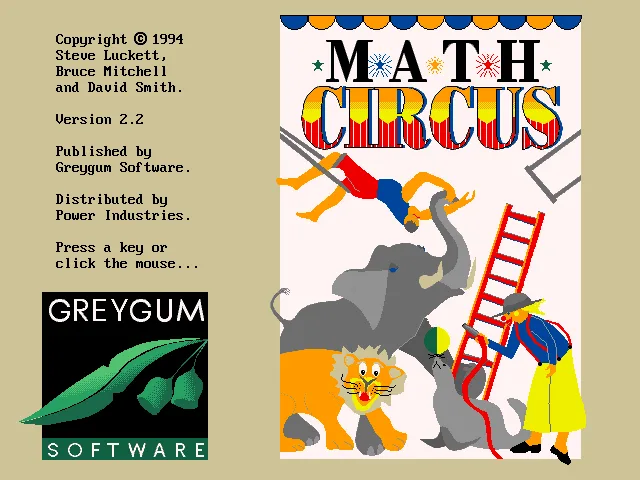 MS-DOS: Math Circus Act 1