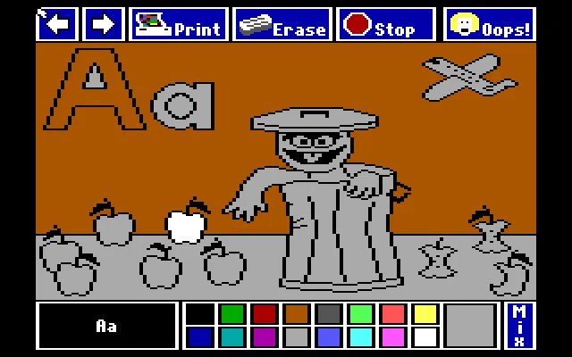 MS-DOS: Sesame Street - Letters for You (Tandy Graphics)