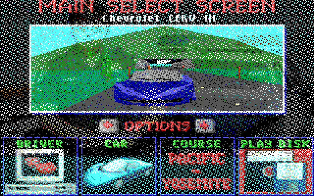 MS-DOS: Test Drive 3 (EGA Graphics and PC Speaker)