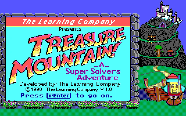 MS-DOS: Treasure Mountain (EGA Graphics and SoundBlaster)