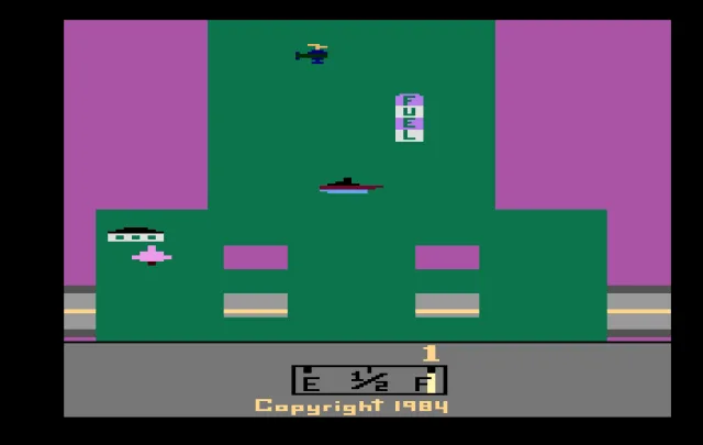 River Raid (1984) (Galaga Games)