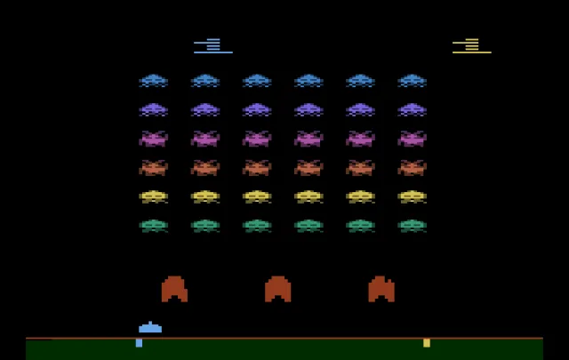 Space Invaders Rainbow (Space Invaders Hack) (2004) (Kurt Howe)