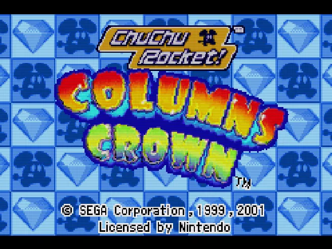 2 Games in 1 - Columns Crown + ChuChu Rocket!