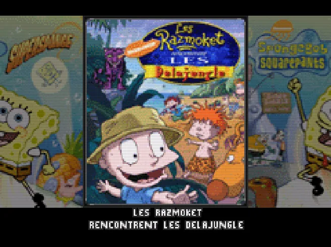 2 Games in 1 - Les Razmoket Rencontrent les Delajungle + SpongeBob SquarePants - SuperSponge (France)