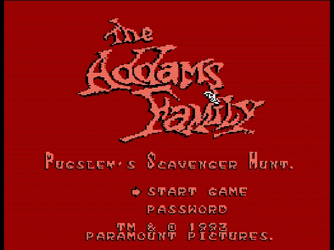 Addams Family, The - Pugsley's Scavenger Hunt