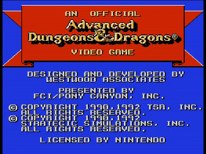 Advanced Dungeons & Dragons - DragonStrike