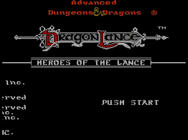 Advanced Dungeons & Dragons - Heroes of the Lance