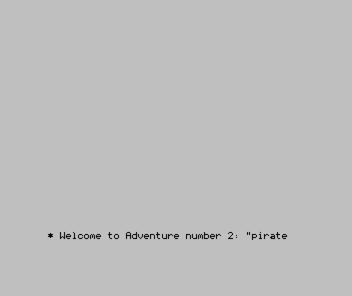 Adventure Number 02 - Pirate Adventure