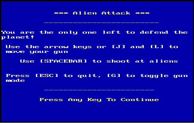 Alien Attack