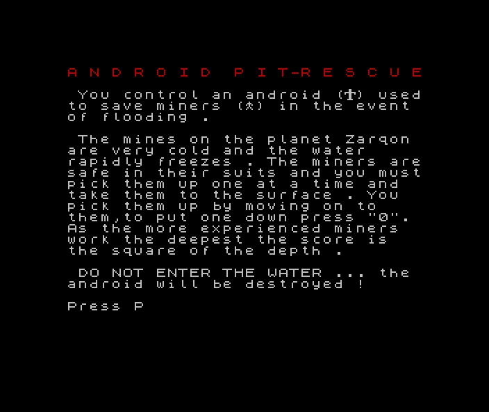 Android Pit Rescue [16K]