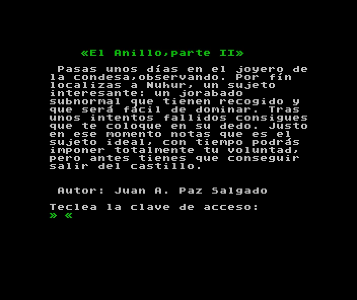 Anillo, El (Part 2 of 2)