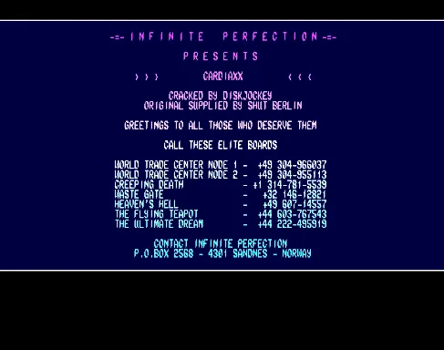 Cardiaxx (1991)(Electronic Zoo)[cr IP]