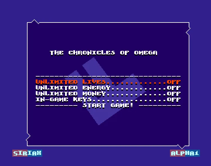 Chronicles of Omega, The (1990)(ARC)[cr Flashtro][t +9 Flashtro]
