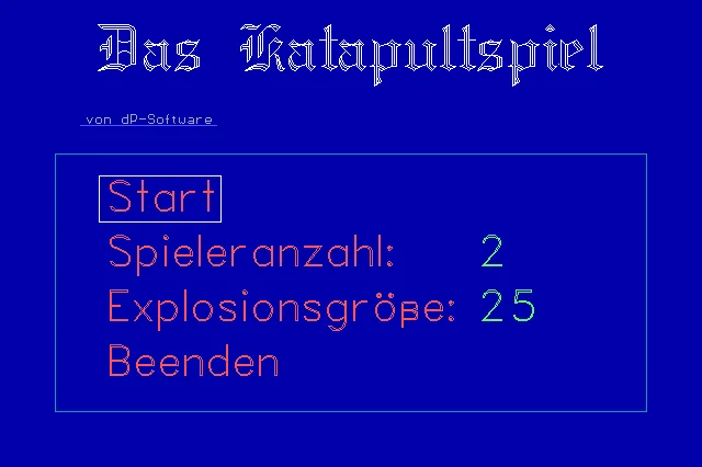 DOS Freeware: Das Katapultspiel