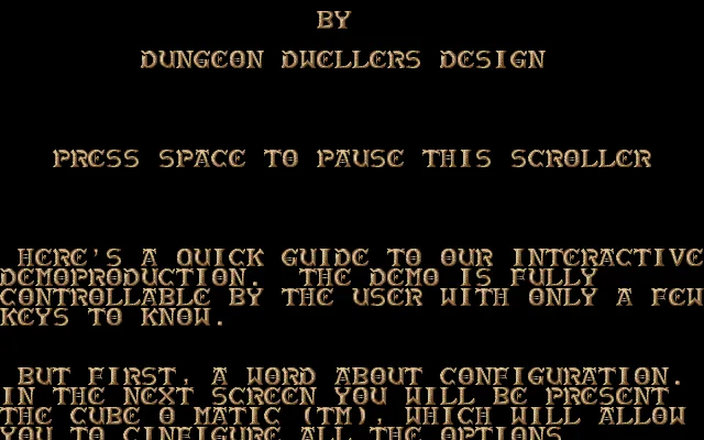 Dungeon Dwellers Design Mega Demo