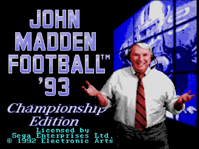 John Madden Football '93 - Championship Edition