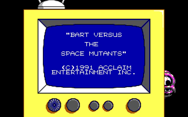 MS-DOS: Bart vs. the Space Mutants (EGA Graphics)