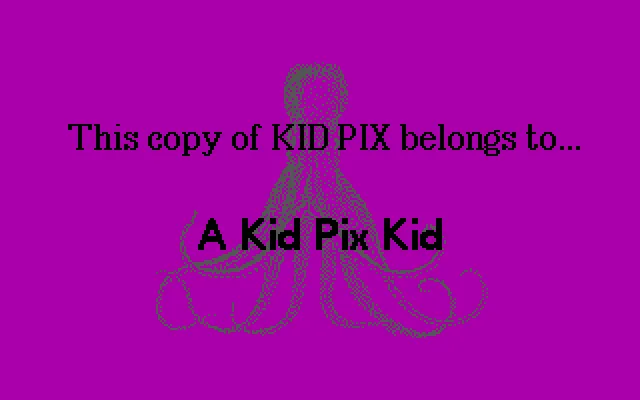 MS-DOS: Kid Pix 1.0 (mCGA Graphics and Disney Sound Source)