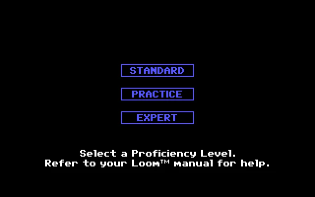 MS-DOS: LOOM (EGA Graphics and SoundBlaster)