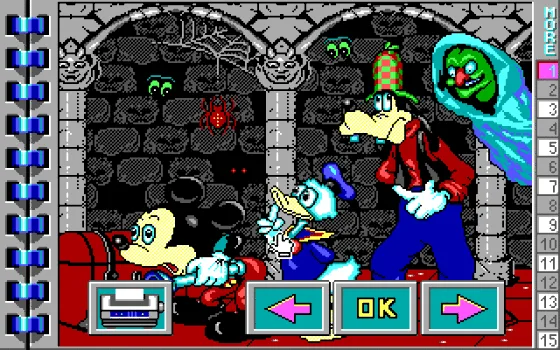 MS-DOS: Mickey's Jigsaw Puzzles (Tandy Machine)
