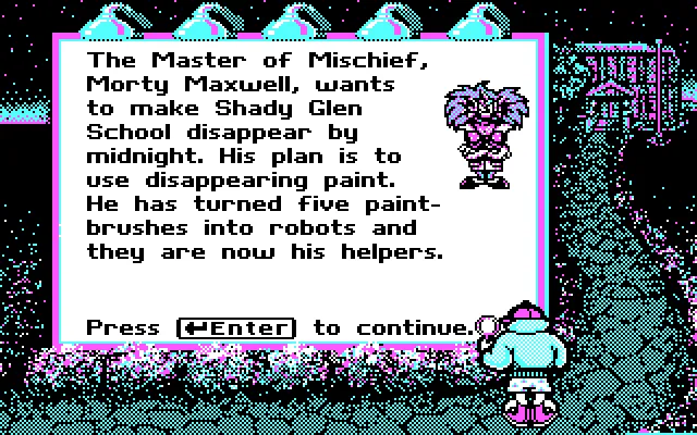 MS-DOS: Midnight Rescue (CGA Graphics)