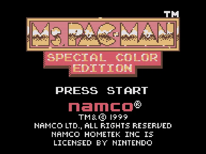 Ms. Pac-Man - Special Color Edition (SGB Enhanced)