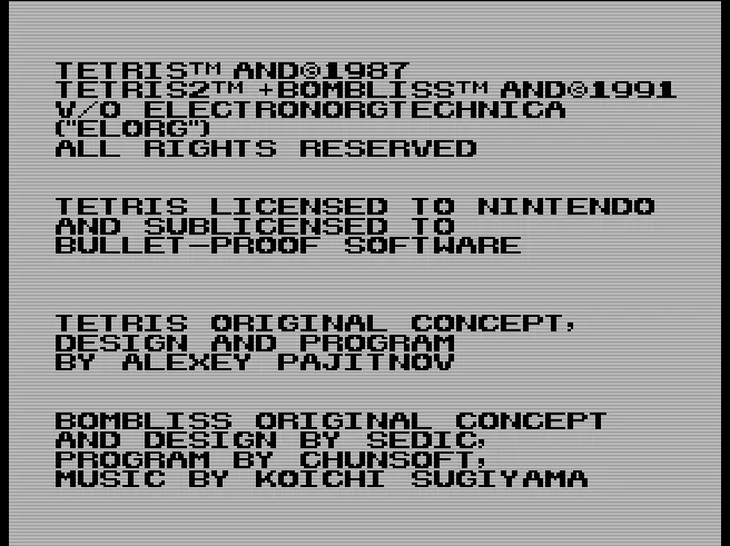 Tetris 2 + Bombliss